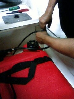 油水分離器　取付