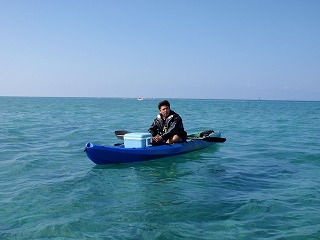 カヤックでフィッシング