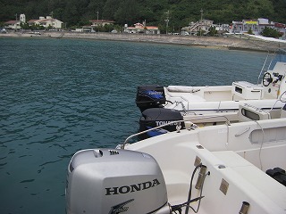 お客様のボート