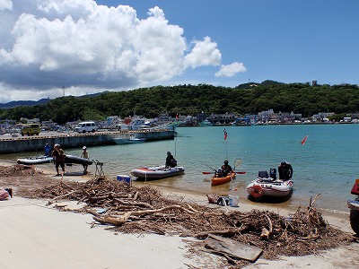 スロープのゴミ