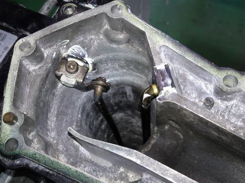 シフトレバー取付