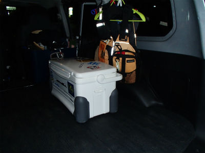 荷物を置いてみます