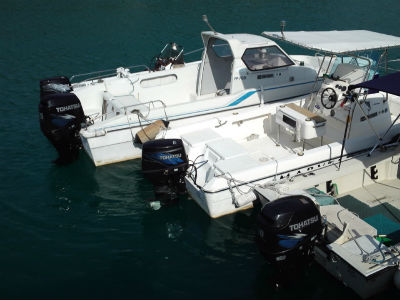 ボートが並んでいます