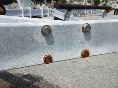 ボートトレーラー整備