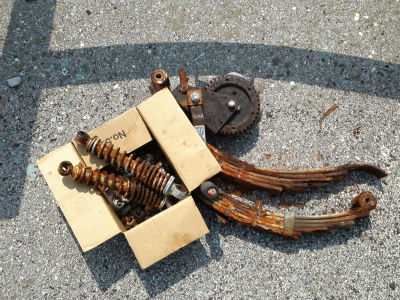 ボートトレーラー整備