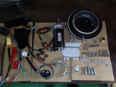 エレクトリックスターターキット　取付