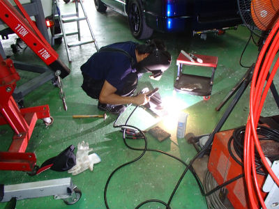 ステアリングボックス補強