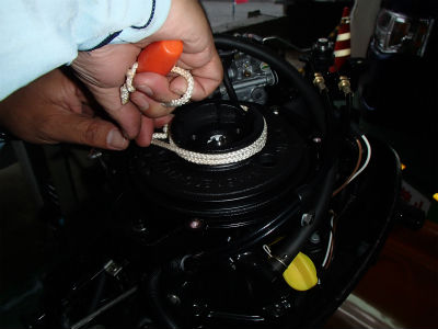 ロープ巻きつけ