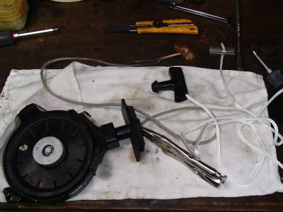 スターターロープ交換