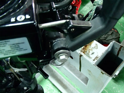 シフトレバー清掃