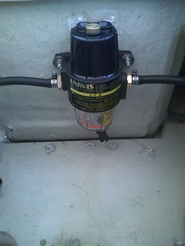 油水分離器　取付