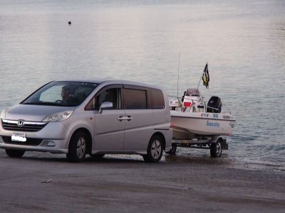 トレーラブルボートでGO