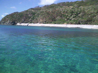 慶留間島にて