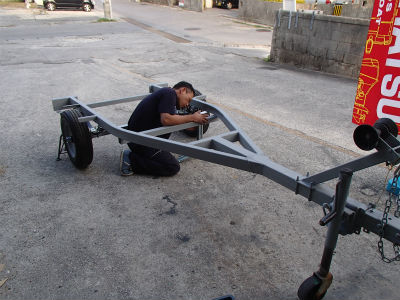 バンクステー取付