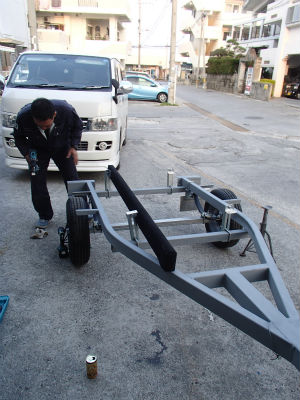 バンクステー取付