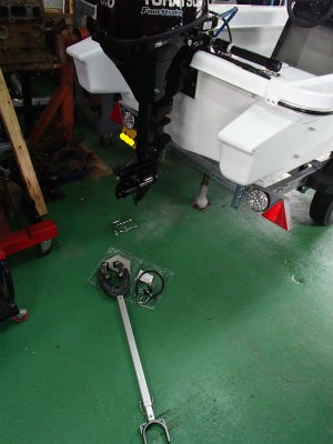 トランサムセーバー取付