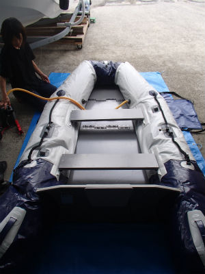 エアーを入れます