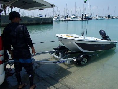 ボートをのせましょう