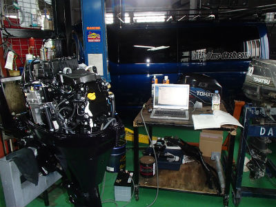 船外機　整備の続き