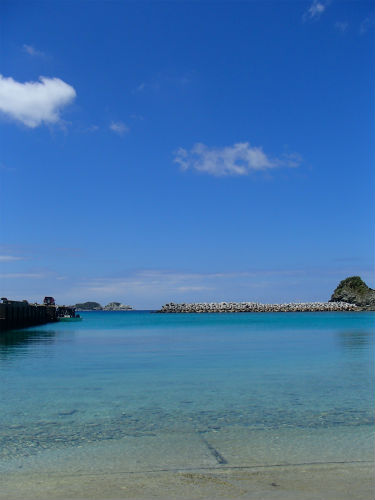 綺麗な海ですね～