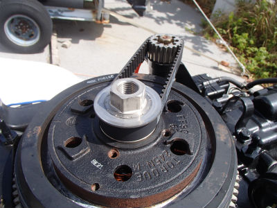 マリーナで作業