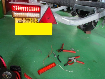 ボートトレーラー整備