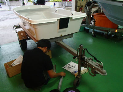 トランサムドーリー取付