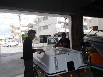 キール保護バンド　取付