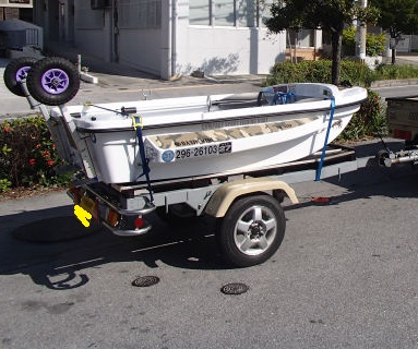 ボート　のっけたり