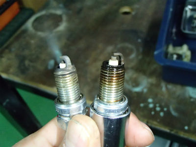 スパークプラグ確認