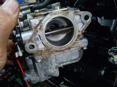 キャブレター確認