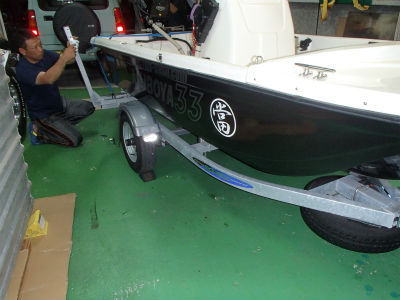 ボートアーム取付