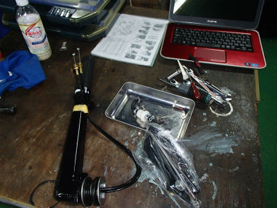 バーハンドル取外し