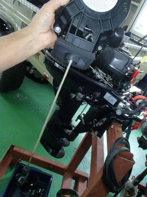 スターターロープ点検