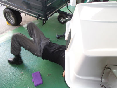 トランサムパッド　取付