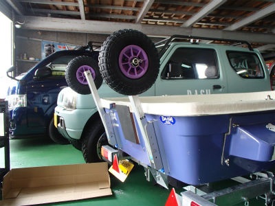 トランサムドーリー取付