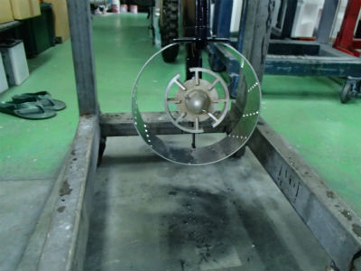 テストプロペラ取付