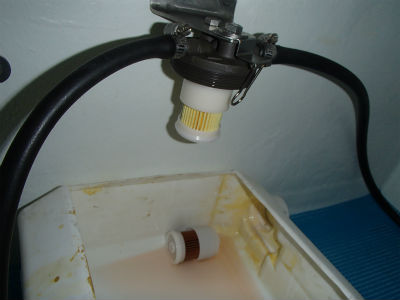 燃料ライン　清掃