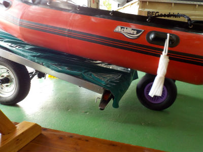 トレーラーから降ろす