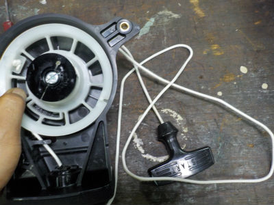 スターターロープ点検