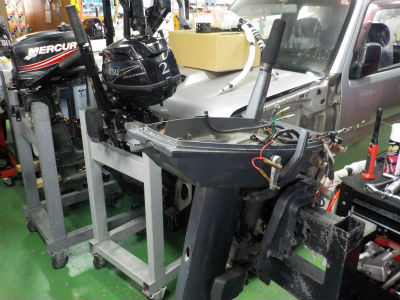 エンジン取り外し