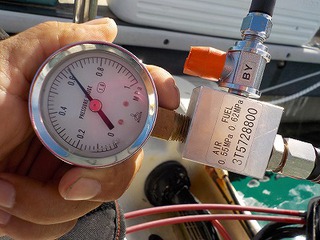 マリーナで作業