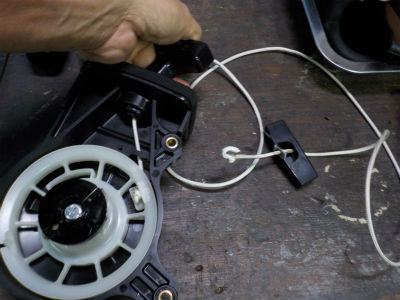 スターターロープ点検