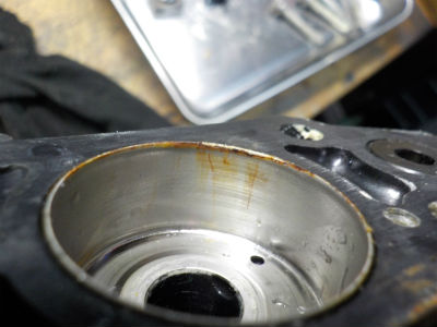 ポンプケースのサビ