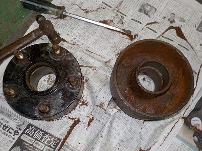 ボートトレーラー整備