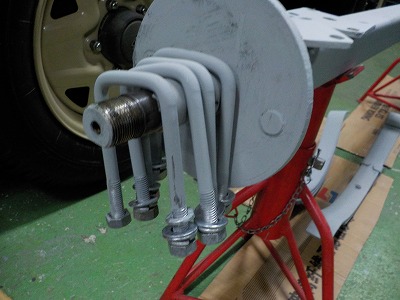 ボートトレーラー整備