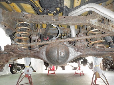 塩害ガード　塗装準備