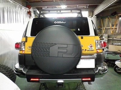 スペアタイヤ取付