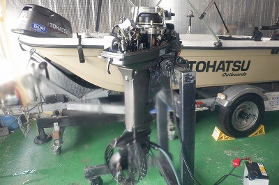 ２スト船外機　点検