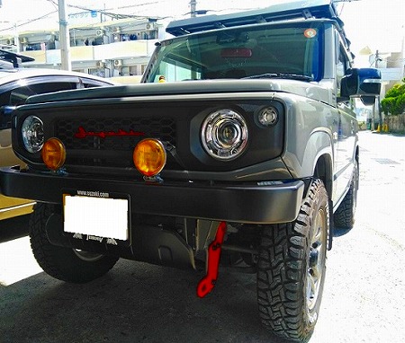 牽引フック取付